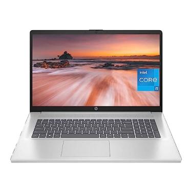 Imagem de HP Laptop 17 mais recente 2023, tela antirreflexo FHD de 17,3 polegadas, Intel 10-Core i5-1335U de 13ª geração (Beat i7-1255U), 16 GB de RAM, SSD de 512 GB, gráficos Intel Iris Xe, teclado