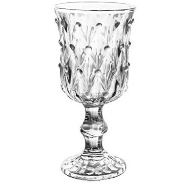 Imagem de Yardwe Copos de vidro antigo, transparente, cálice de vinho tinto, haste de cristal - copo de vinho elegante copo de vidro para bar em casa, festa de casamento, 1 peça de copos vintage