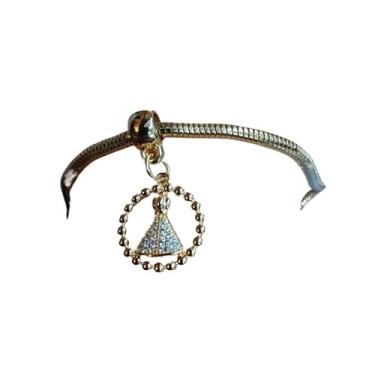 Imagem de Esta pulseira apresenta um pingente e exala uma aura nobre e elegante(Dourado 2)