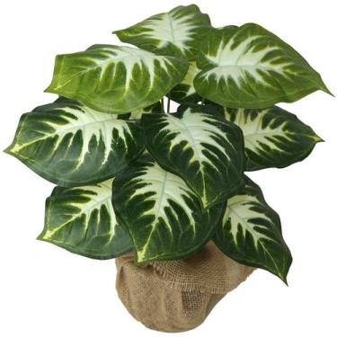 Imagem de Planta Artificial Mini Comigo Ninguém Pode 12 Folhas 53cm - La Caza St