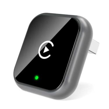 Imagem de Adaptador CarPlay sem fio para iPhone - Mini Design atualizado, USB/USB-C Plug & Play converte conexão com fio - Compatível com iOS 10+ e carros CarPlay de fábrica