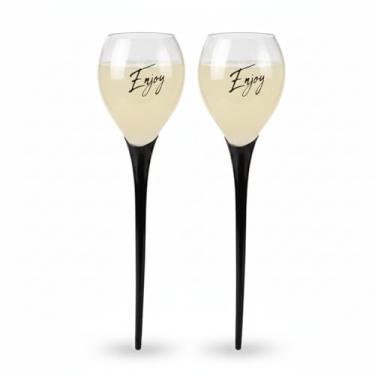 Imagem de Kit 2 Taças de Vinho para Praia Wine on The Beach Summer Time Finca na Areia