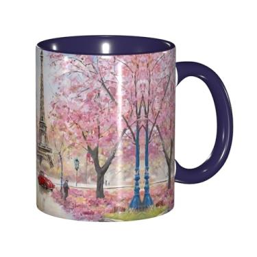 Imagem de Zeraoke Linda Torre Eiffel Paris Impressão Criativa Canecas de Café, Personalizadas, Presente para Família, Tamanho 325 ml, Unissex