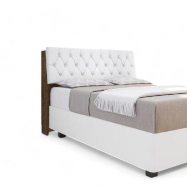 Imagem de Cabeceira Estofada ísis Solteiro Malbec Com Capitonê Branco