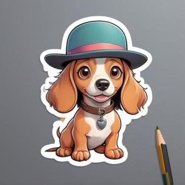 Imagem de Adesivo de Animais para Quarto Infantil Decorativo de Parede e Cadernos Fofo Kawai 30x30cm