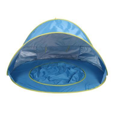 Imagem de Zyyini Barraca de Praia para Bebês, Barraca Pop Up à Prova de Sol Com Estrutura Estável de Piscina para Caminhadas, Prevenção Uv50 +, 47,2x31,5x27,6in (#1)