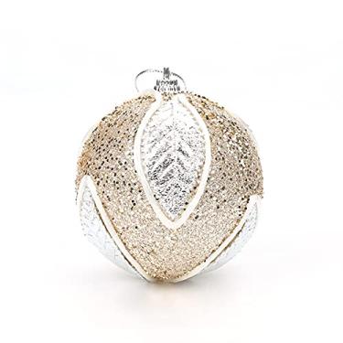 Imagem de Estink Enfeites de Bolas de Natal, 8cm Decorações de Espuma Mergulhadas Em Pó para Árvore, Guirlanda, Pendurar na Janela Com Ornamentos Coloridos Pré-Decorados (#2#-2)