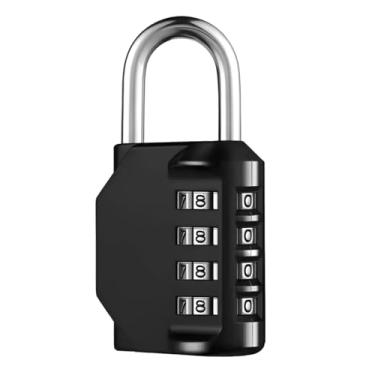 Imagem de Cadeado 40mm Segredo Portão Armário Senha Preto Preto