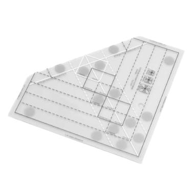 Imagem de Generic Régua de Colcha de Grades Escala Precisa Acrílica Durável para Costura Diy, Entusiastas de Artesanato, 5,43x5,43x0,10in
