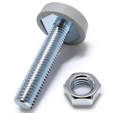 Imagem de 22003428 Perna ajustável (W/Nut) serve para Whirlpool, Speed Queen, Maytag, Jenn Air e Amana lavadora/secadora 22003428 perna de nivelamento substitui AP4027416 832599 PS2021026 EAP2021026 (prata 1