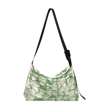Imagem de Linda bolsa Hobo de couro com desenho animado de crocodilo para mulheres bolsa grande com estampa animal bolsa de ombro feminina, Animais de desenho animado de crocodilo fofos
