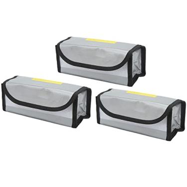 Imagem de aqxreight 3Pcs Lipo Bateria Safe Bag À Prova de Fogo à Prova de ExplosãO Prático Safe Bag para Armazenamento O Carregamento Também Pode Em Airflow Lipo BagLipo Battery BagBateria de Fogo