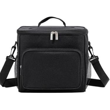 Imagem de Bolsa Térmica Grande Portatil Marmita Viagem Com Alça (Preto)