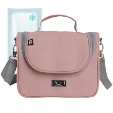 Imagem de Bolsa Lancheira Térmica Impermeável, PGH, Modelo COMPACT MINI - Capacidade de 4 Litros (Rosa Combo)