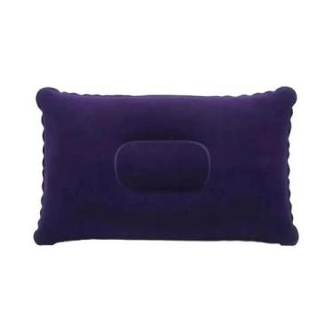 Imagem de Travesseiro Inflável Portátil Para Viagens, Camping E Atividades Ao Ar