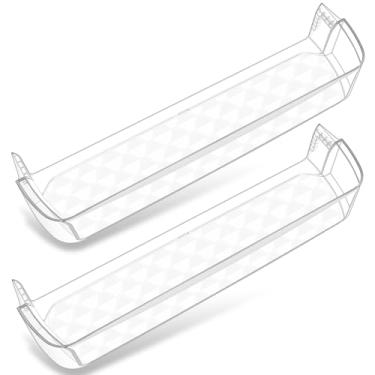 Imagem de [Pacote com 2] Prateleira de porta de geladeira MAN62570401 atualizada compatível com LG 2671442, AP5672247, PS7794183, cesta de porta de geladeira