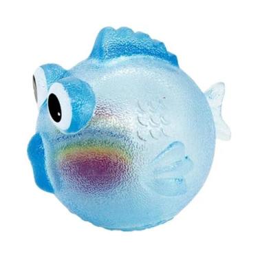 Imagem de Brinquedo De Limpeza Dental Para Cães, Peixe Dourado De Silicone, Resi