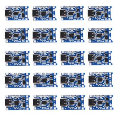 Imagem de ENHANA 20 peças TP4056 Tipo-C USB 1A 5V 18650 placa de carregamento de bateria de lítio com duas funções de proteção tipo-C USB C placa de carregamento de bateria de íon de lítio (20)