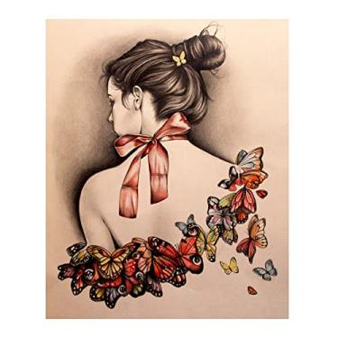 Imagem de Kit DIY 5D Full Drill Padrão Traseira Feminina Mosaico de Cristais Acrílico Arte Decorativa Parede Casa Presente Sem Moldura com Ferramentas Apoio Tel