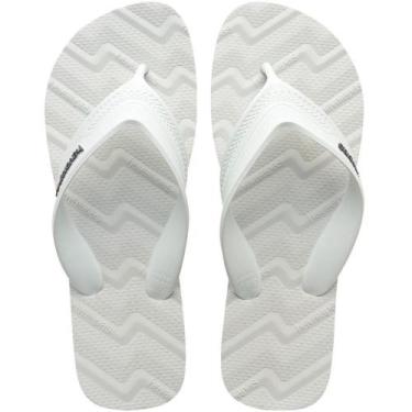 Imagem de Chinelo Havaianas Masculino TRACK Waves Branco 45/46