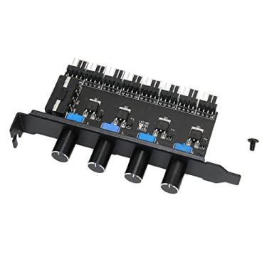 Imagem de Generic Hub de Ventilador de PC Eficiente 4 Botões 8 Canais Interface 4PIN Controlador de Velocidade de Ventilador de Resfriamento de 72W para Chassi de CPU HDD VGA PWM, Material Durável Mini