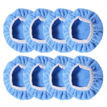 Imagem de 8 peças reutilizáveis vapores esfregão panos de microfibra para limpadores portáteis almofada de limpeza de alta eficiência vapores econômicos