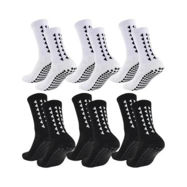 Imagem de Meias Esportivas Unissex (6 Pares) Para Futebol, Rugby, Corrida E Exer