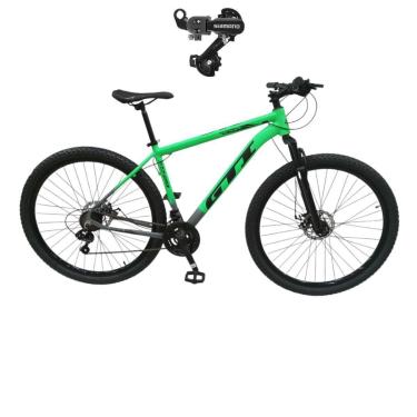 Imagem de Bicicleta 29 Gti Roma 21v Index Alumínio leve Disco Mecânico Suspensão 80mm Cambio Traseiro Shimano-Unissex