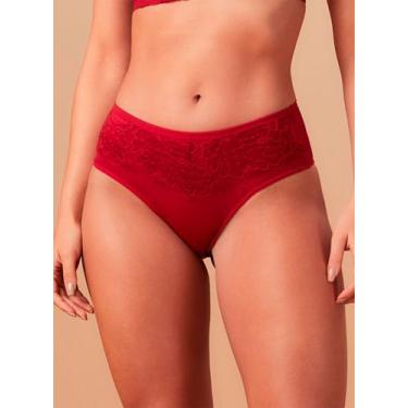 Imagem de Calcinha Alta Nayane CA 03 08 0002 Ultrafirmadora Renda e Microfibra T