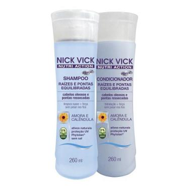 Imagem de Kit shampoo cond raízes pontas equilibradas nick vick nutri - NICKVICK