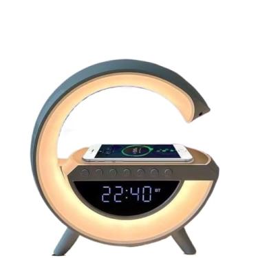 Imagem de Externa Alto-falante sem fio com luz ambiente – presente sofisticado para aniversários e feriados(Ash)