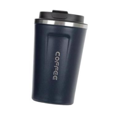 Imagem de Baoblaze Copo térmico, garrafa de água isolada com tampa à prova de vazamentos, copo de café em aço inoxidável para bebidas quentes e geladas, 380ml