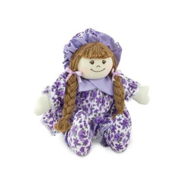 Imagem de Boneca de Pano 60cm Infantil Lilás - Toybrink