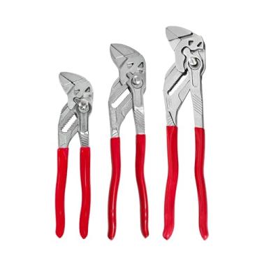 Imagem de Lizixny Chave de alicate, chaves de 7/10/12 polegadas, chave de alicate 2 em 1, chave ajustável de aço CR-V, alicate de mandíbula lisa, garras paralelas, adequado para reparo doméstico, parafusos