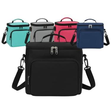 Imagem de Bolsa Térmica mala mão porta Marmita quente e gelado portátil Almoço Trabalho Viagem marmiteira isolamento Oxford dieta pote fitness bebida cores