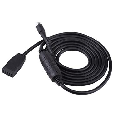 Imagem de Luqeeg Cabo de Música MP3 de áudio de Carro de 3,5 Mm de para E46 1998-2006, Vermelho e Preto, Converter Cabo de para Modo Auxiliar, Compatível Com Qualquer Unidade de CD ou Cassete, Fácil de