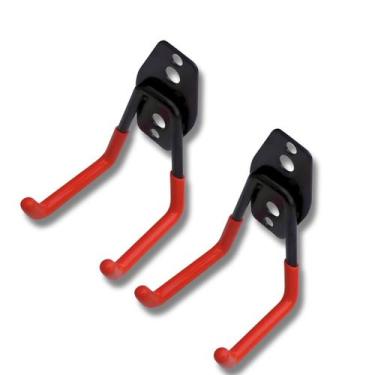 Imagem de Kit 2 Suporte Multiuso Aço Para Parede Suporta Até 23kg Bike Mangueira