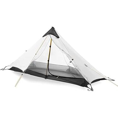 Imagem de Tenda Pyramid ultraleve para acampamento ao ar livre para 1 pessoa/2 pessoas, mochila impermeável, de camada dupla, ideal para acampamento, mochila e caminhada