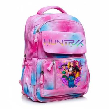 Imagem de Mochila Escolar Feminina Juvenil Kpop Demon Hunter Huntrix Impermeável