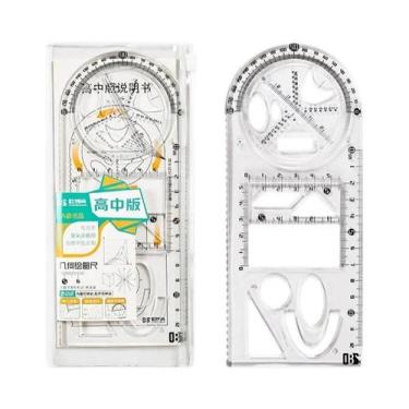 Imagem de Conjunto De Régua Geométrica Multifuncional Para Estudantes, Matemátic