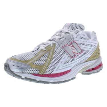 Imagem de New Balance Tênis masculino 1906, Prata metálico/Dragon Berry/branco, 37 BR