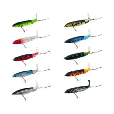 Imagem de Isca Flutuante Whopper Plopper De 10Cm E 14Cm Com Olhos 3D, Isca Dura 