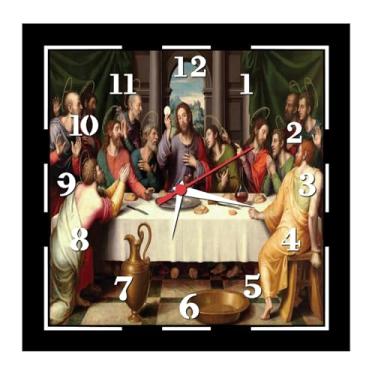 Imagem de Relógio De Parede Silencioso Santa Ceia Decoração de Interiores