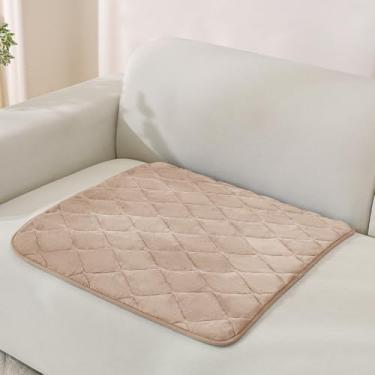 Imagem de Capa de cadeira felpuda para cães, capa antiderrapante de braço de sofá, capa de apoio de cabeça para animais de estimação, capas de almofada de sofá grossas e macias para poltrona reclinável de couro