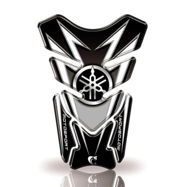 Imagem de Protetor De Tanque Adesivo Moto Yamaha -Motosport Diversas Cores Preto E Cinza