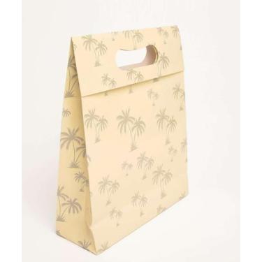 Imagem de Embalagem Presente Sacola Estampada Marisa-74136, Bege, UN