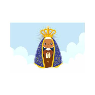 Imagem de Painel de Lona N S Aparecida Nuvens no Céu - Fabrika de Festa, 300x200