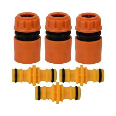 Imagem de Conjunto De Conectores Rápidos Para Mangueira De Jardim De 1/2 Polegad
