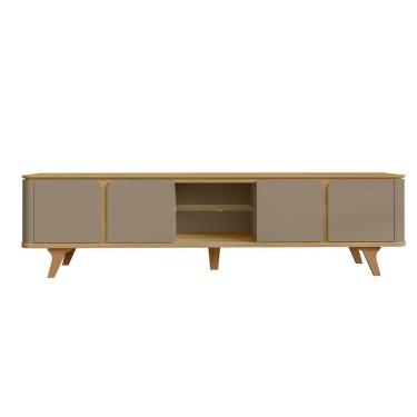 Imagem de Rack Roma Para Tv Até 60 Polegadas Pés De Madeira Maciça Hanover/fendi