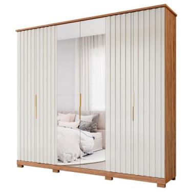 Imagem de Guarda Roupa Elegance 6 Portas 6 Gavetas com Espelho MDF - Panan, Cina